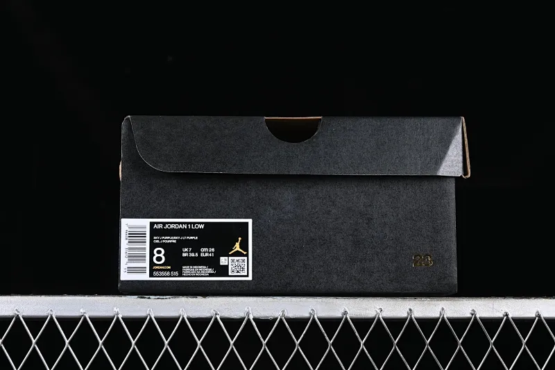 All categories Air Jordan Jordan series basketball shoes Air Jordan 1 Low G version pure original Air Jordan 1 Low AJ1 Joe 1 white and purple low-top cultural casual sneakers 553558-515